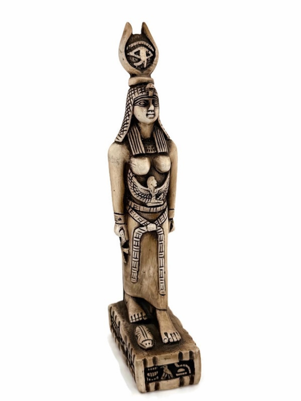 Ancient Egyptian Isis Goddess Polymer Resin Statue